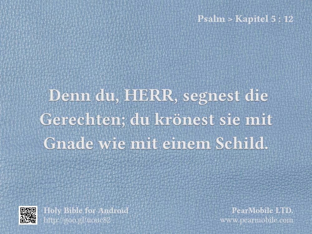 Psalm, Kapitel 5:12